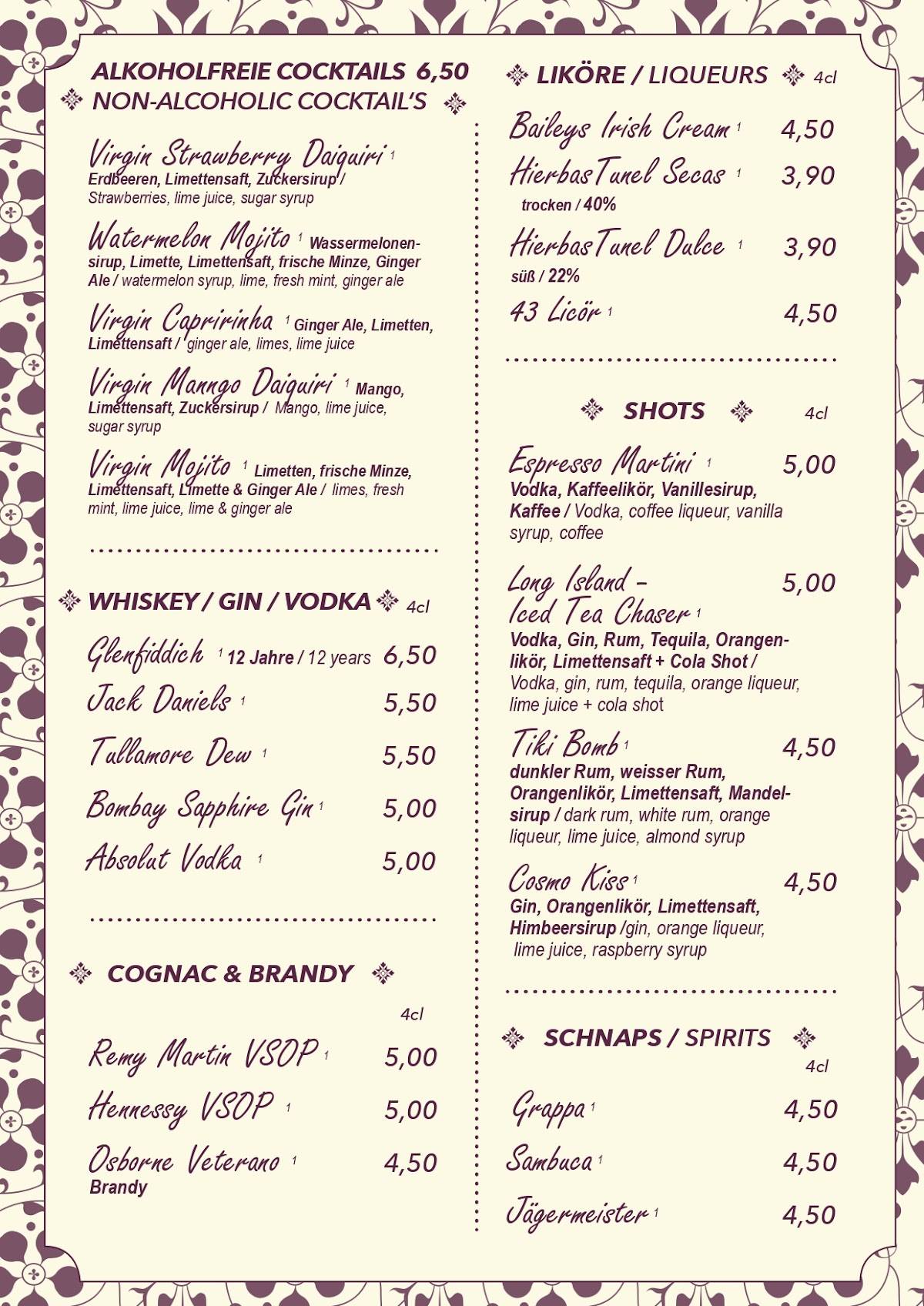 Mundo Tapas - Alt Mariendorf меню