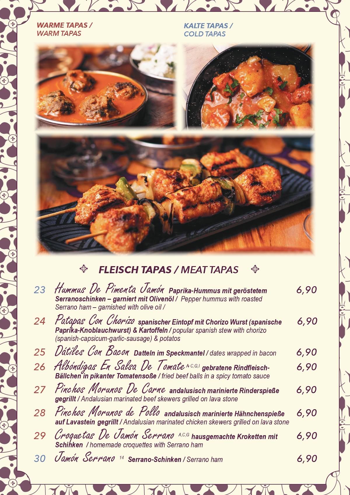 Mundo Tapas - Alt Mariendorf меню