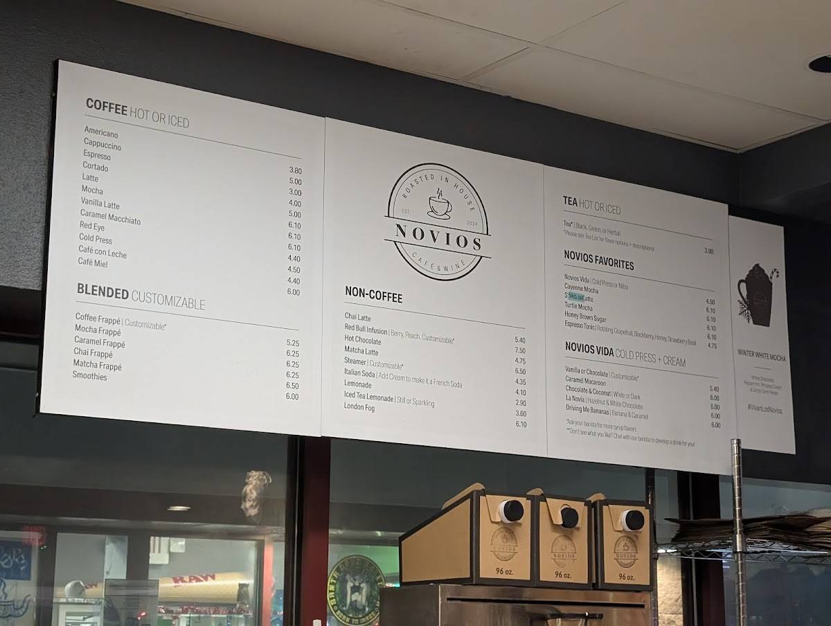 Novios Café меню