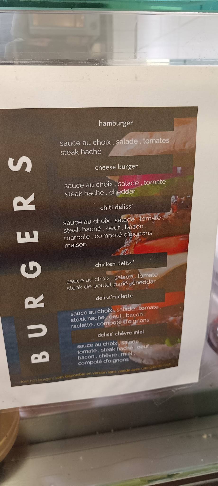 Ô deliss’burger меню