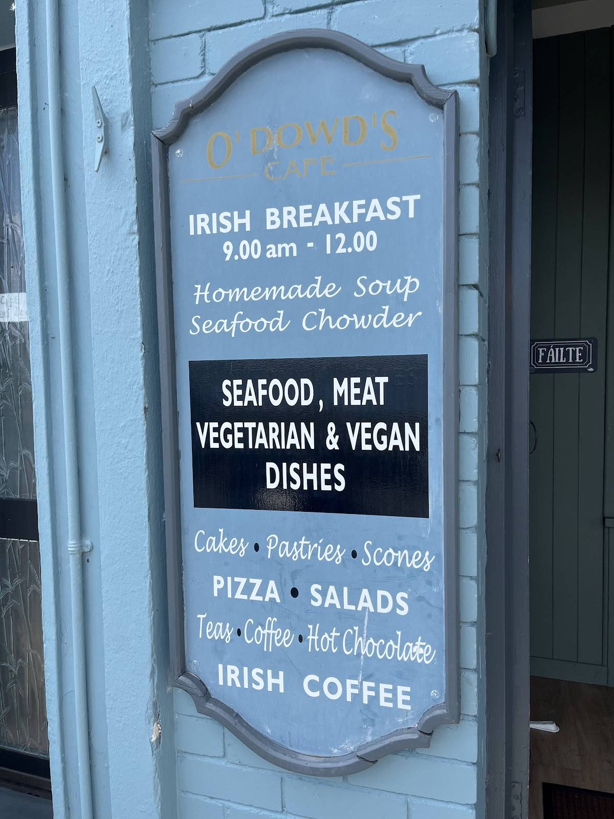 O'Dowds Cafe меню