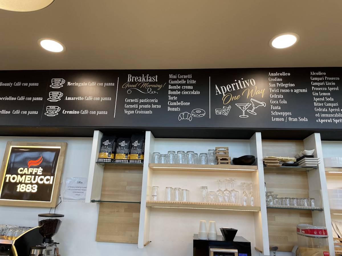 One way caffè меню