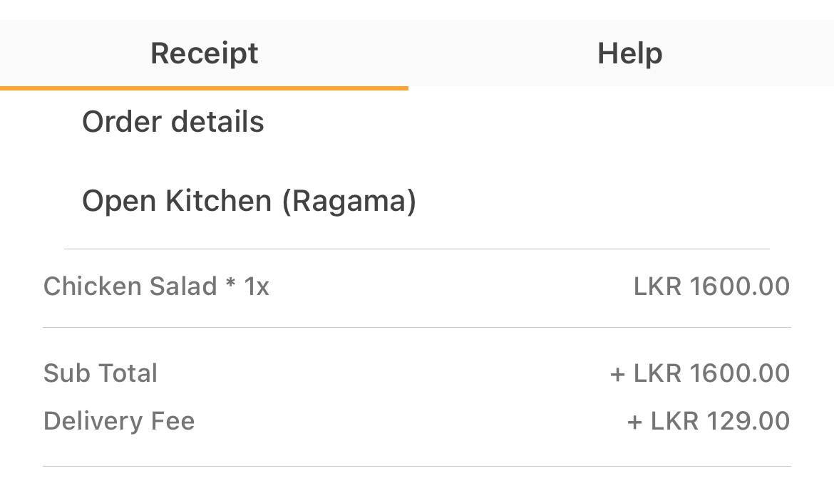 Open Kitchen Ragama меню