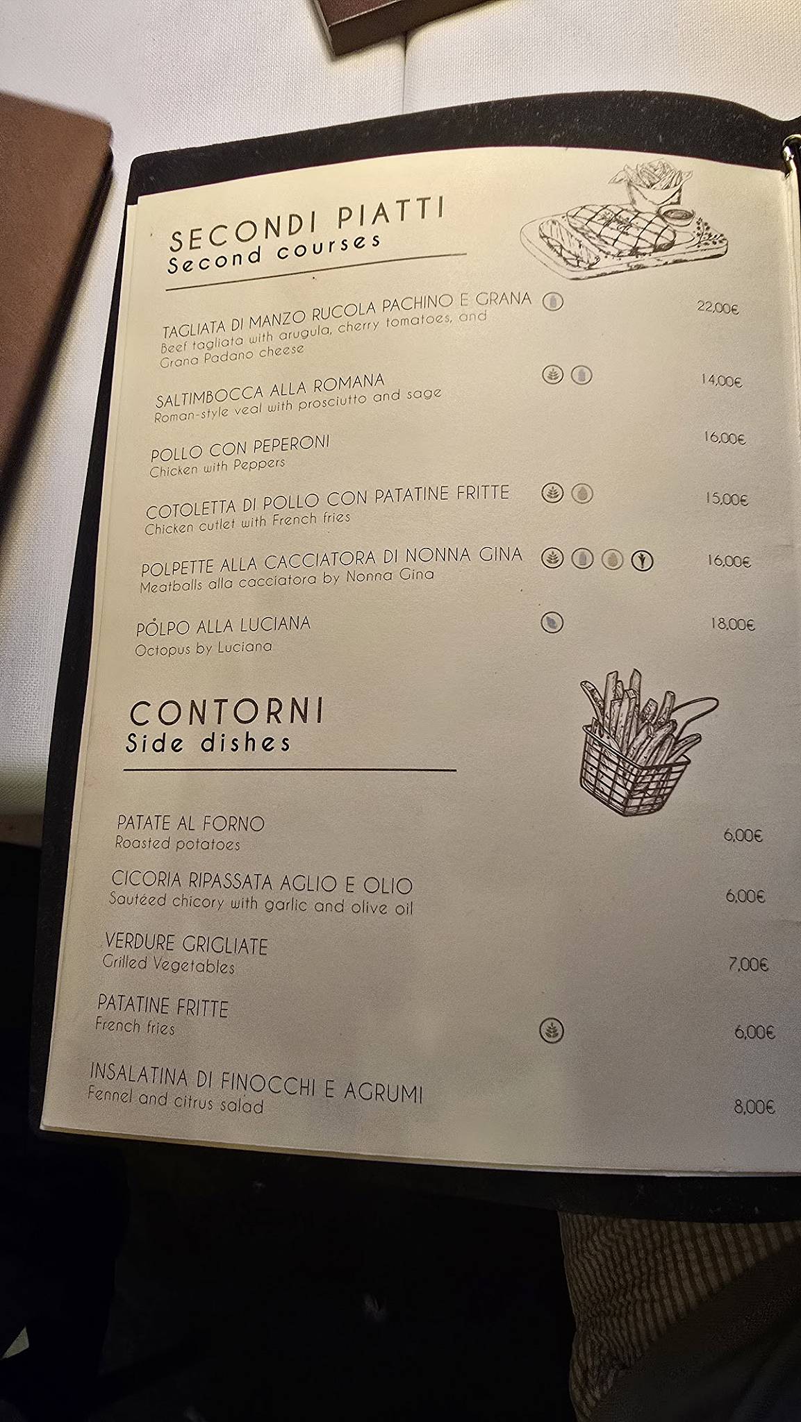 Osteria Nonna Gina меню