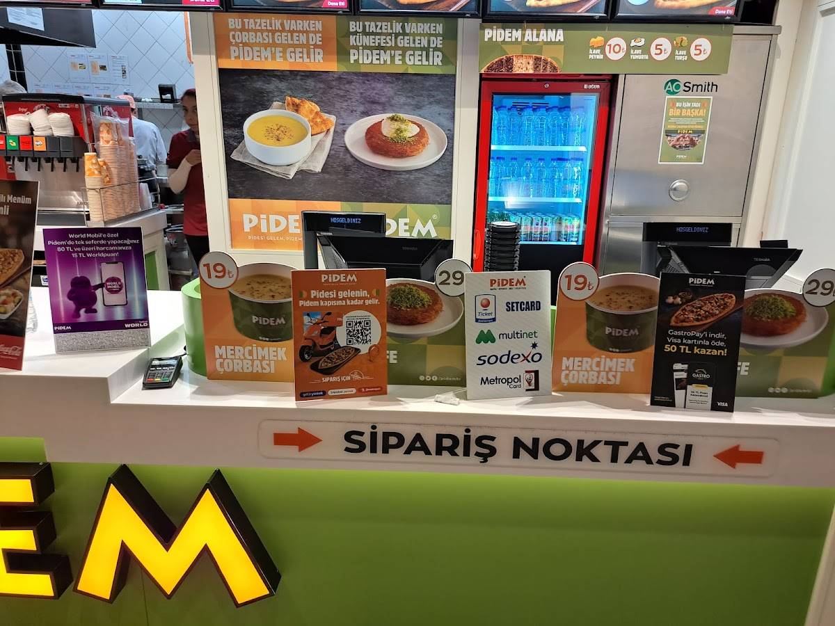 Pidem Krempark Avm меню