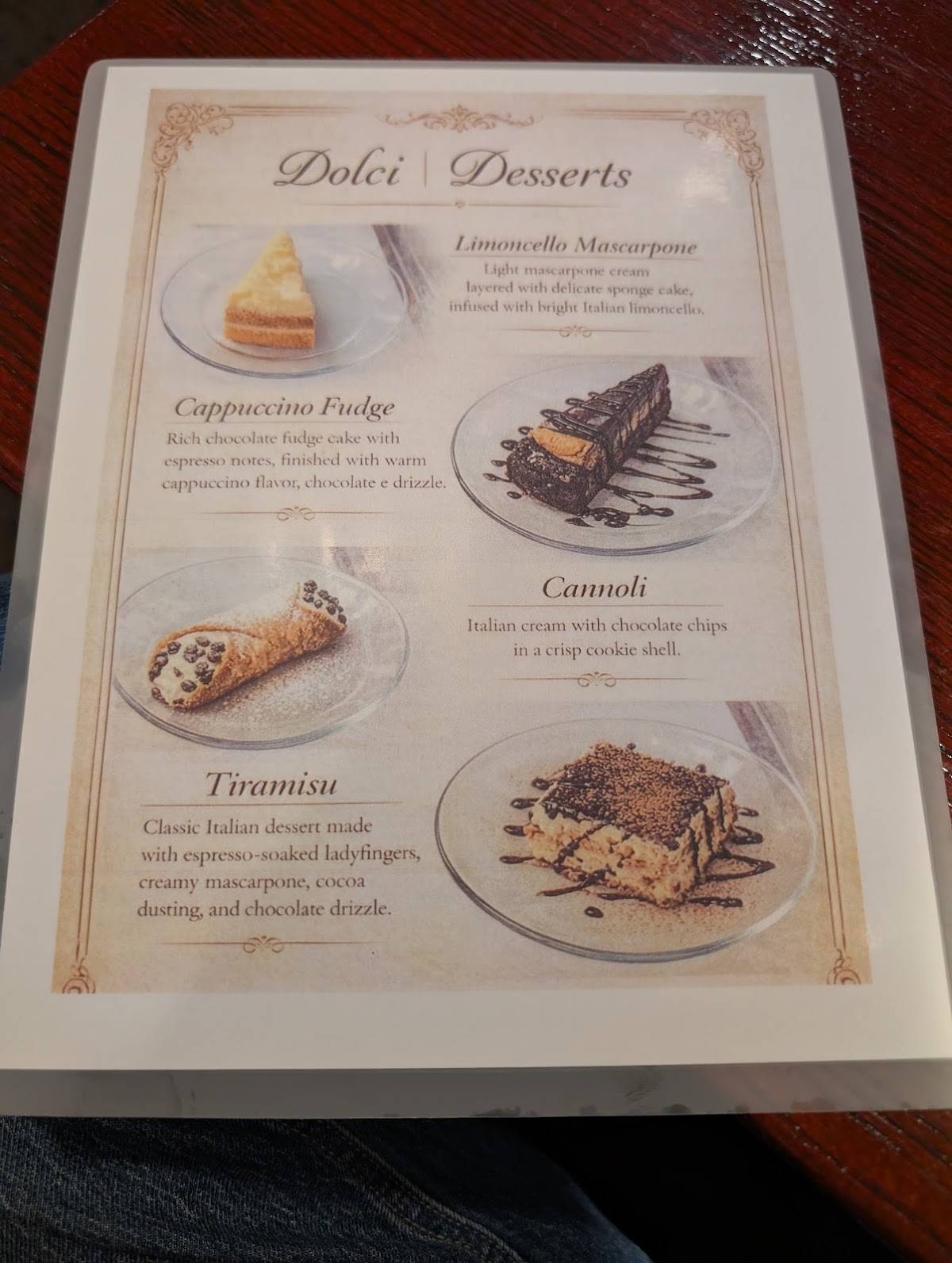 Palermo's Italian Restaurant меню
