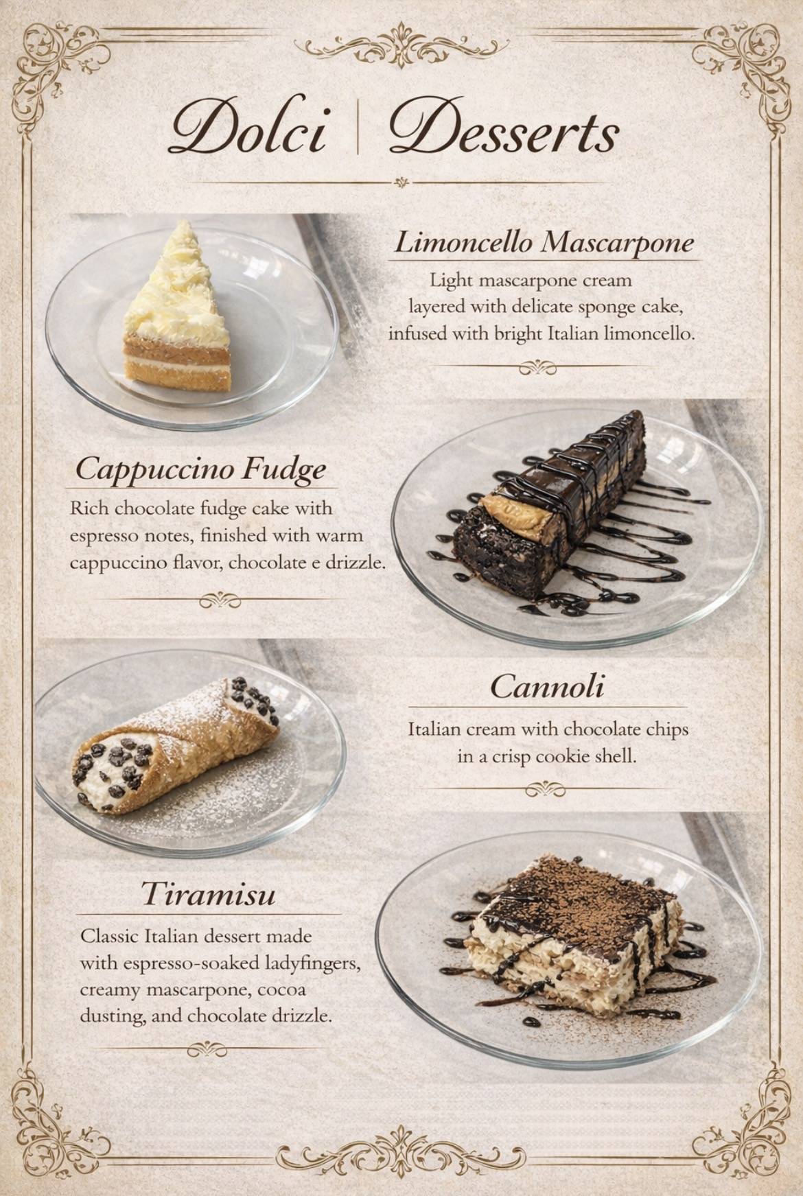 Palermo's Italian Restaurant меню