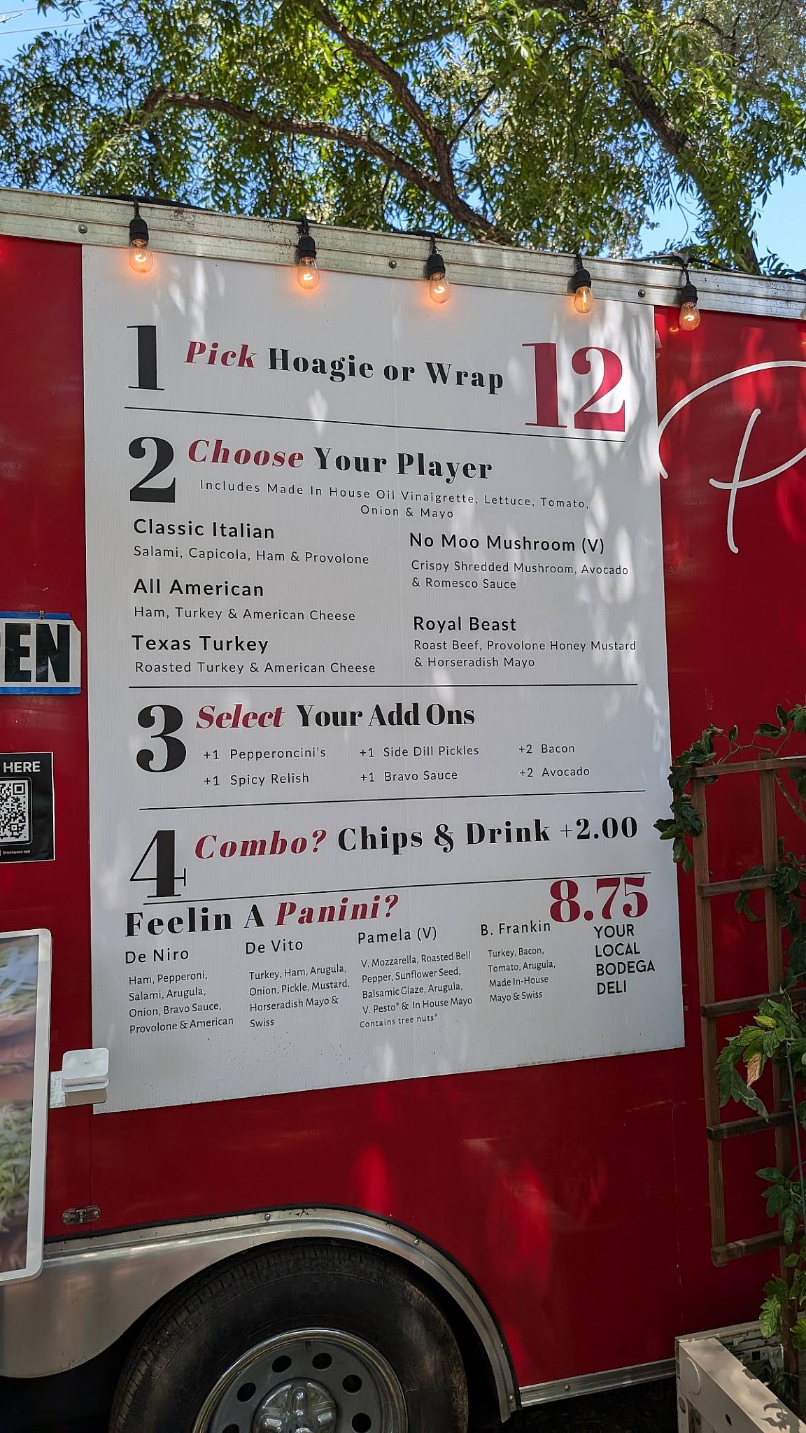 Papi's Deli меню