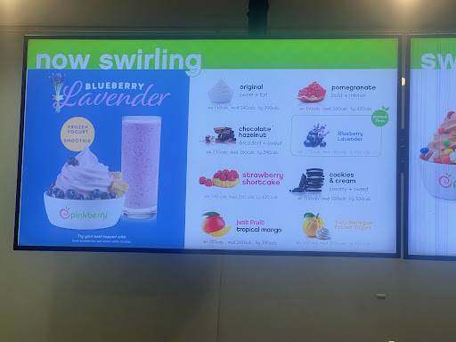 Pinkberry меню