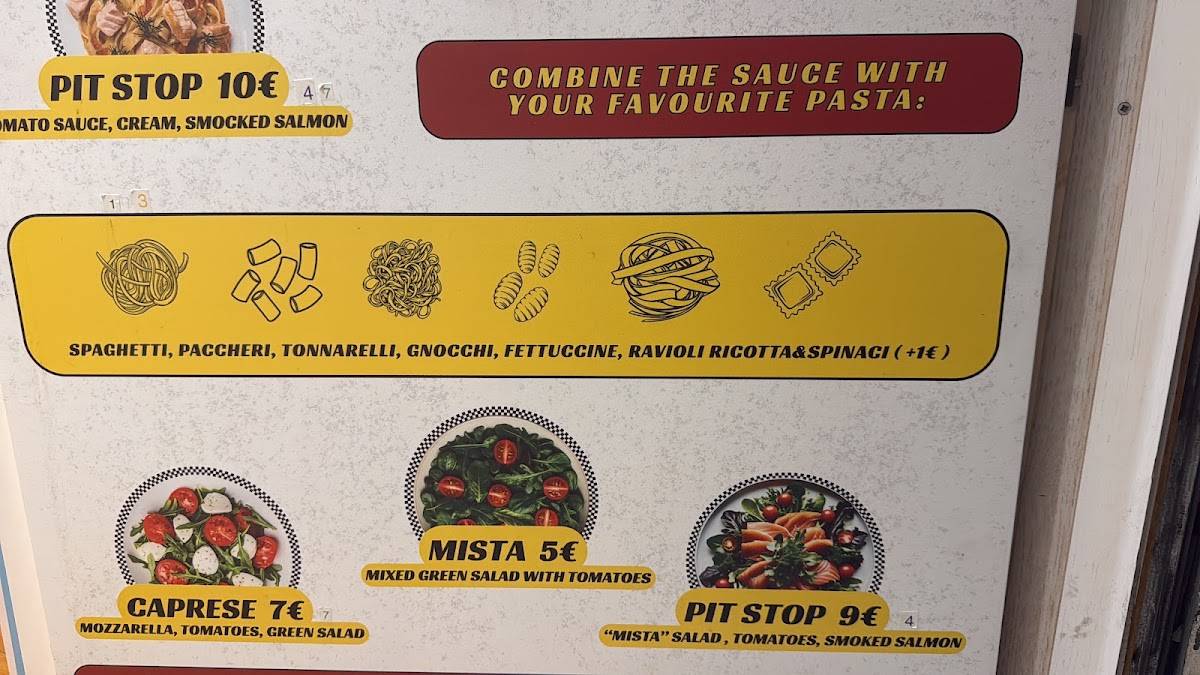 Pit Pasta меню