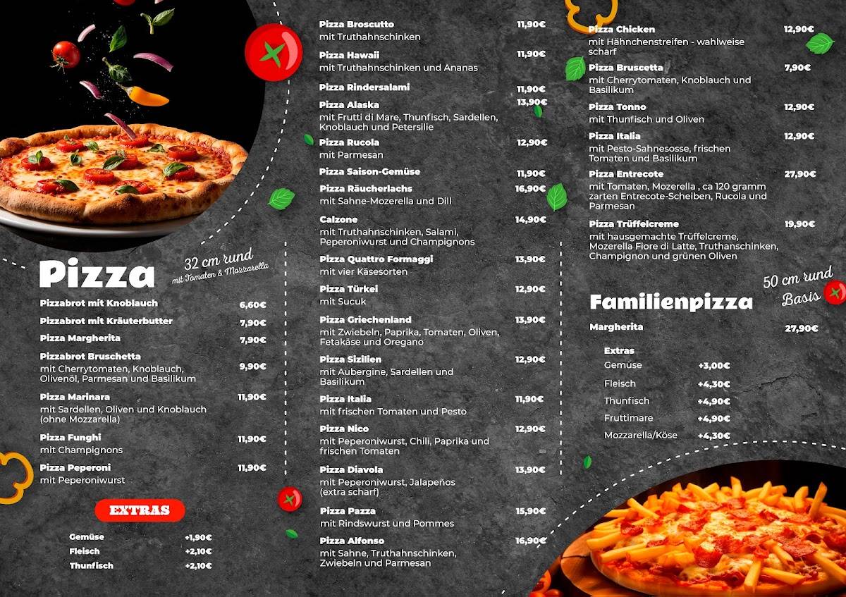 Pizza Pazza меню