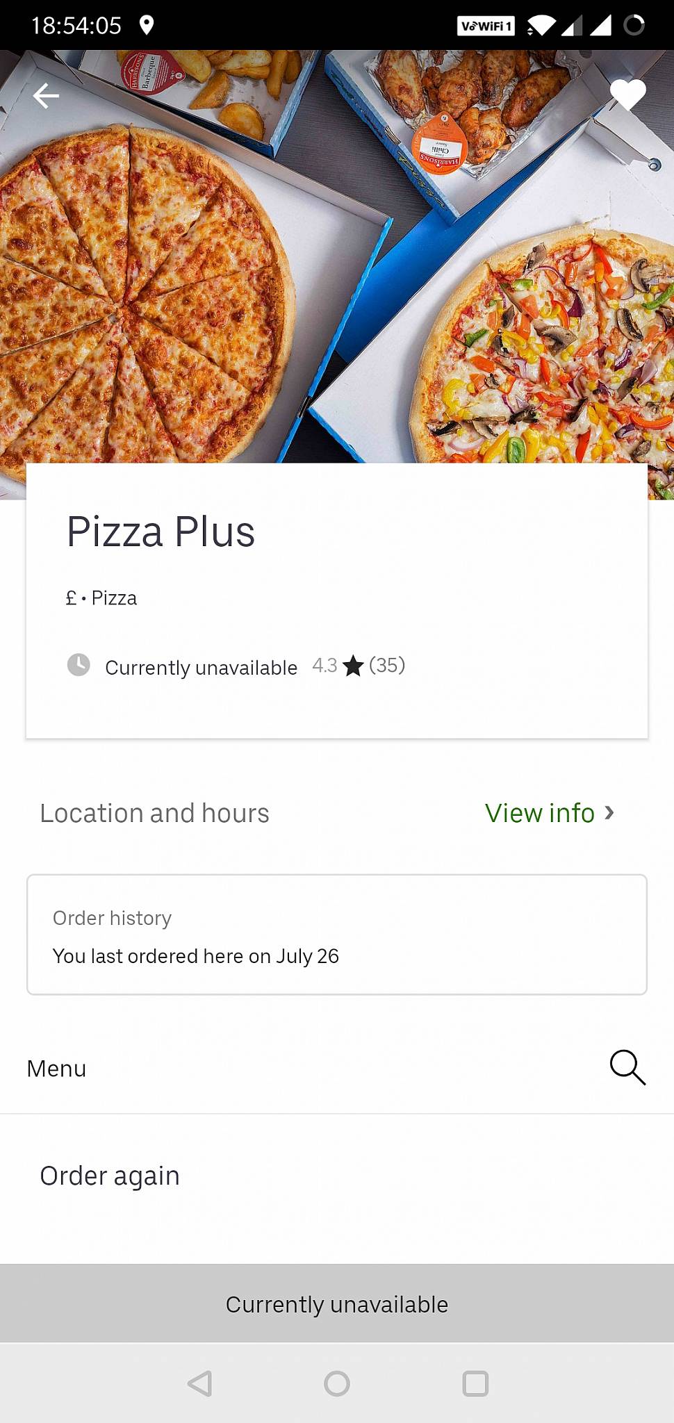 Pizza Plus меню