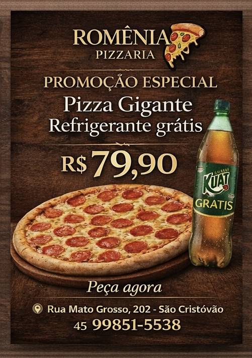 Pizzaria Romênia Delivery меню