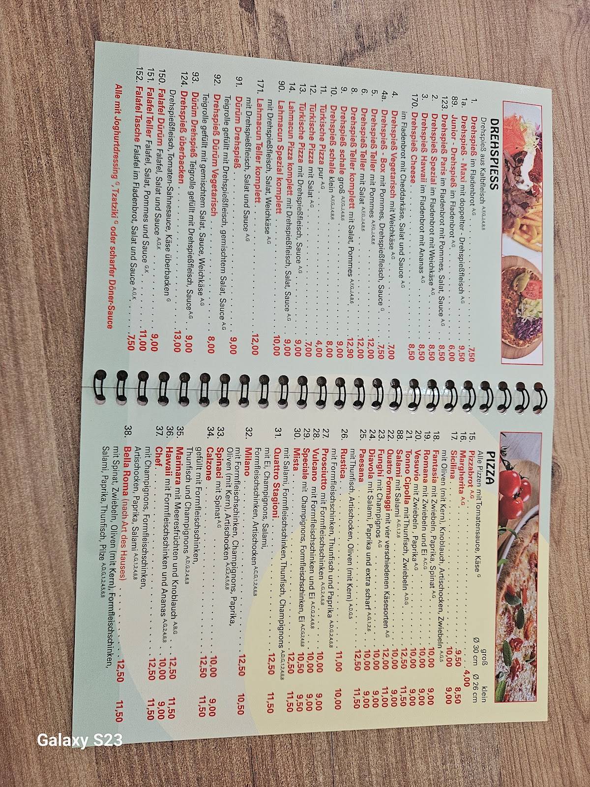 Pizzeria Bella Roma II меню