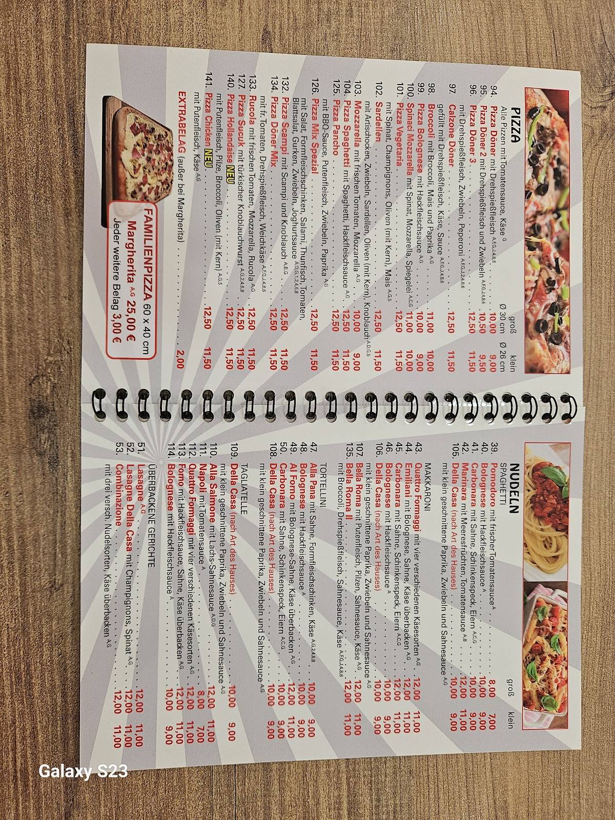 Pizzeria Bella Roma II меню