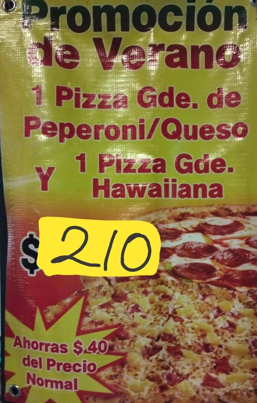 Pizzería California меню