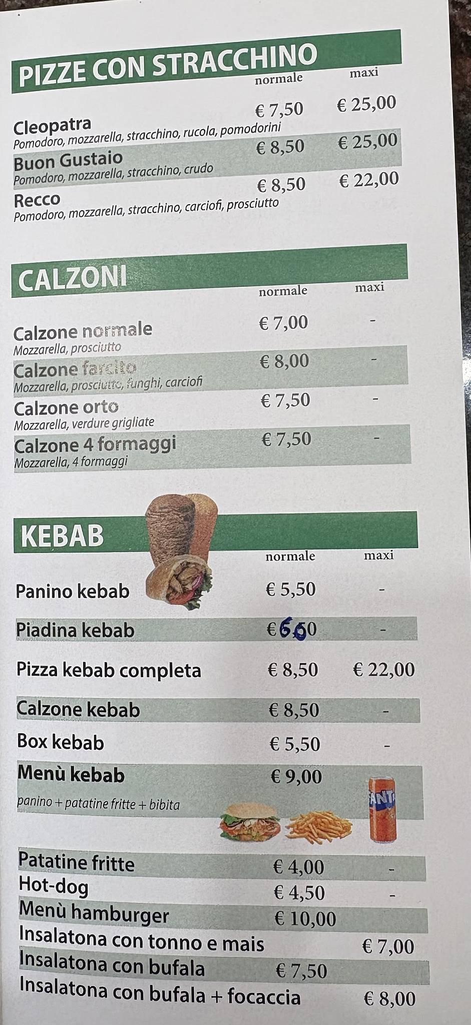 Pizzeria Karma меню