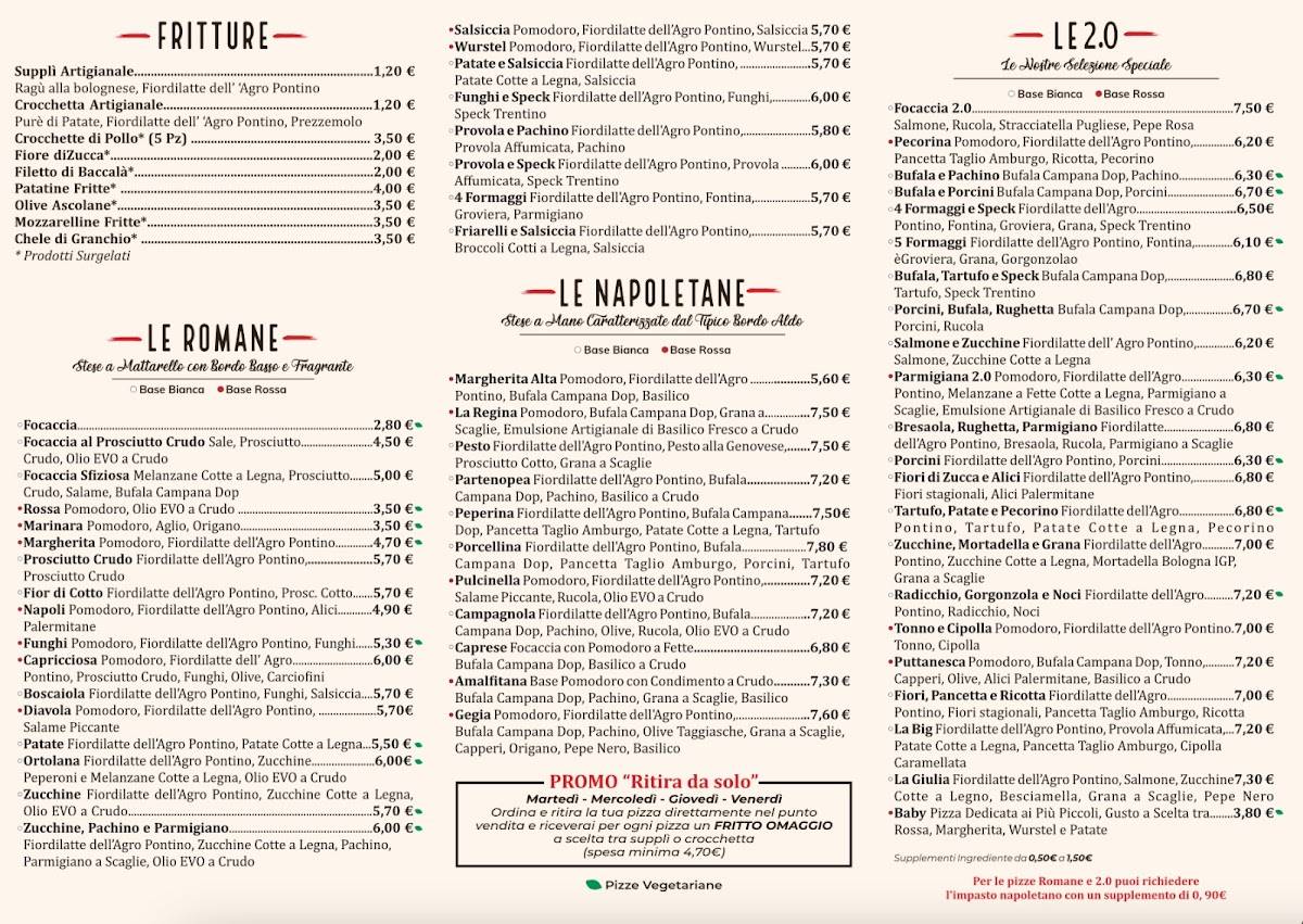 Pizzeria Peperino меню