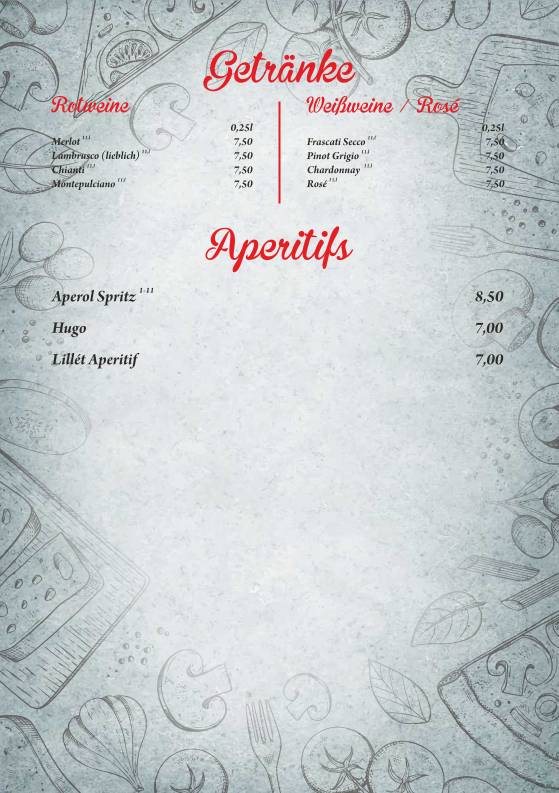 Pizzeria Roma меню