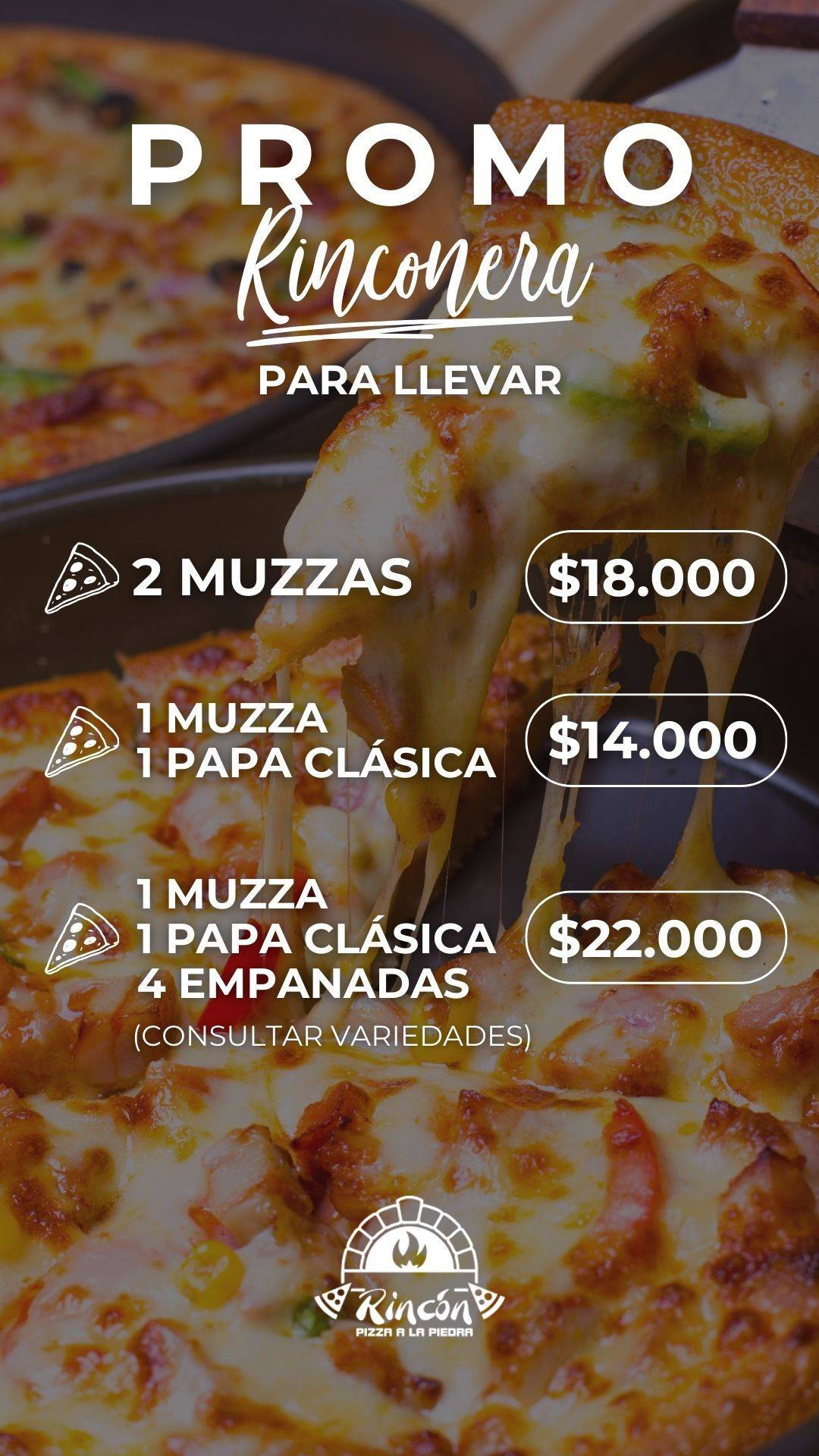 Verdadero Pizza a la Piedra меню