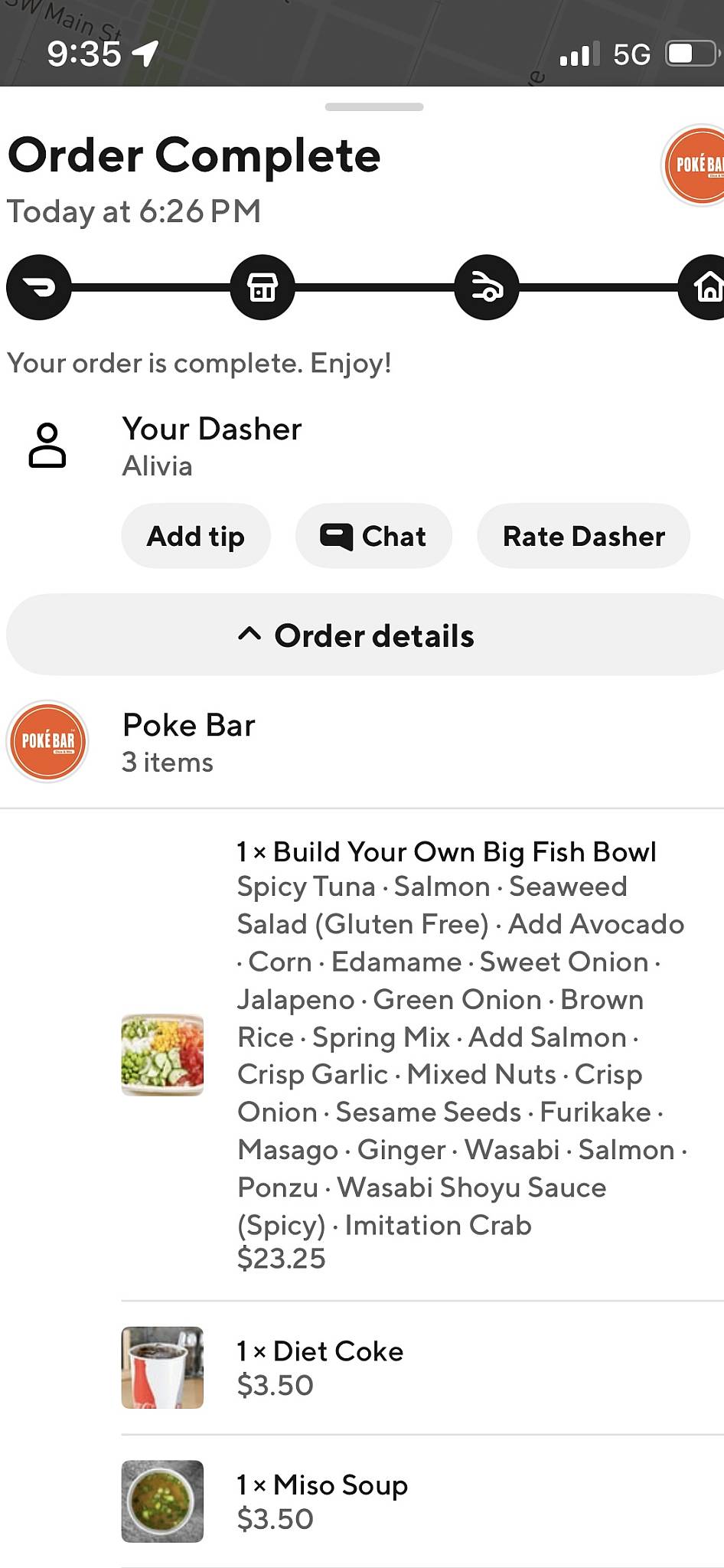 Poke Bar (Dine- In, Take out and Delivery) меню
