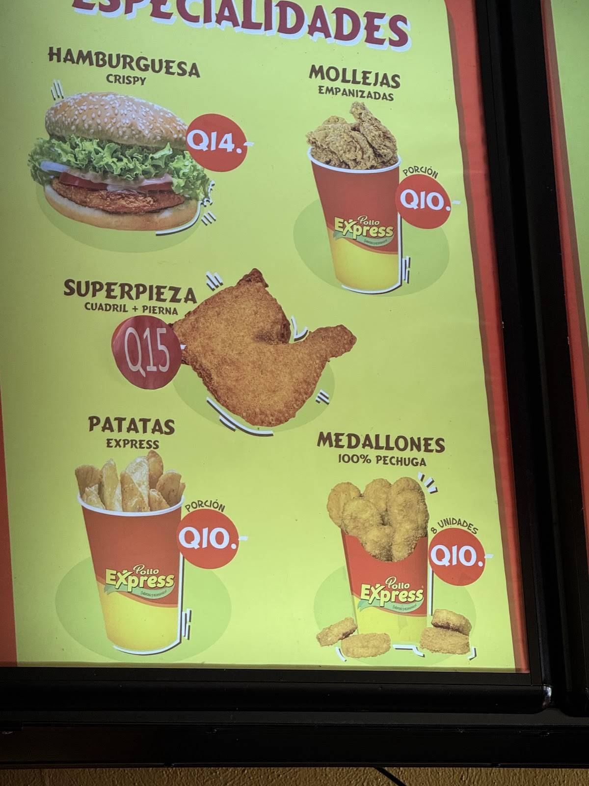 Pollo Express меню