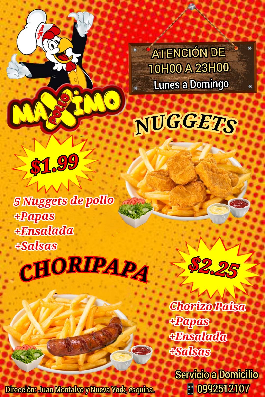 Pollo Maximo меню