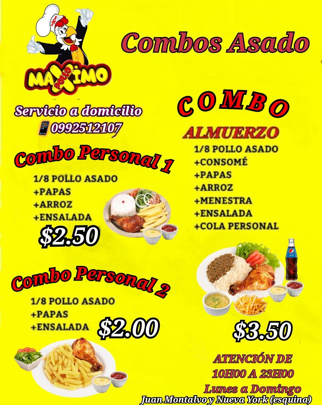 Pollo Maximo меню