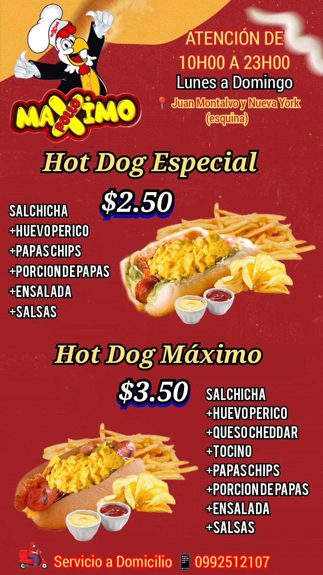 Pollo Maximo меню