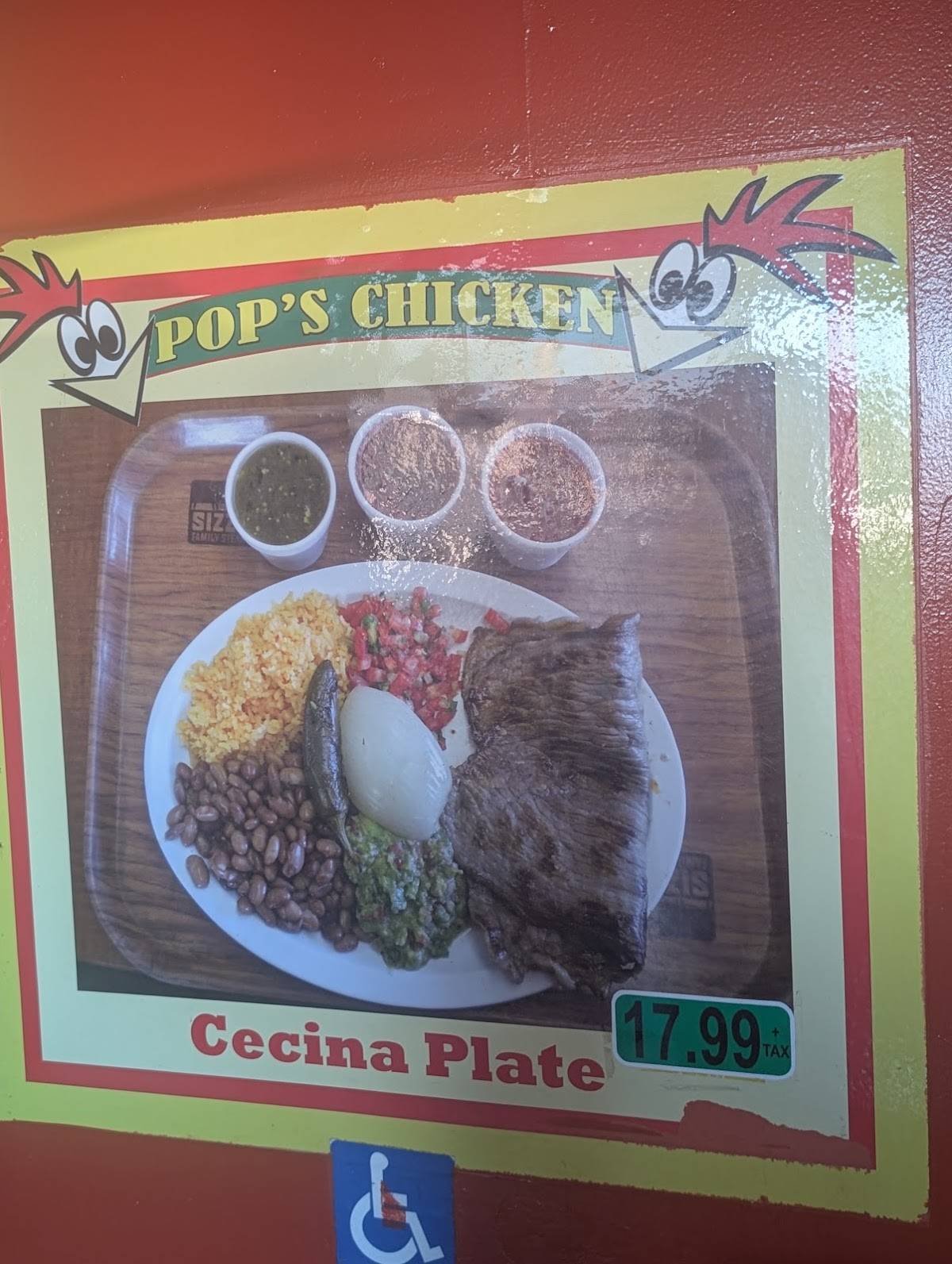 Pop's Chicken меню