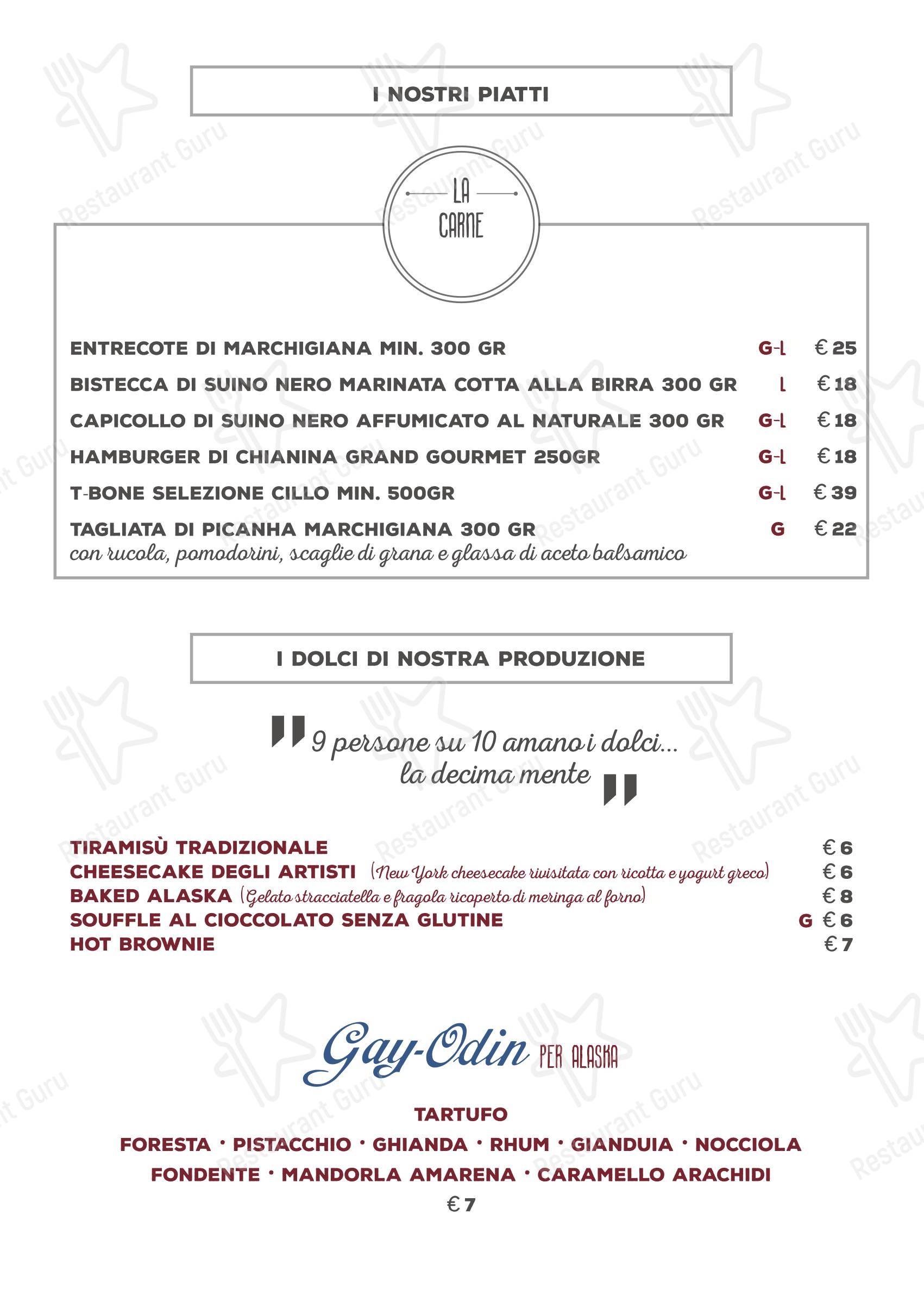 Меню паба и бара Pub Alaska - Меню напитков