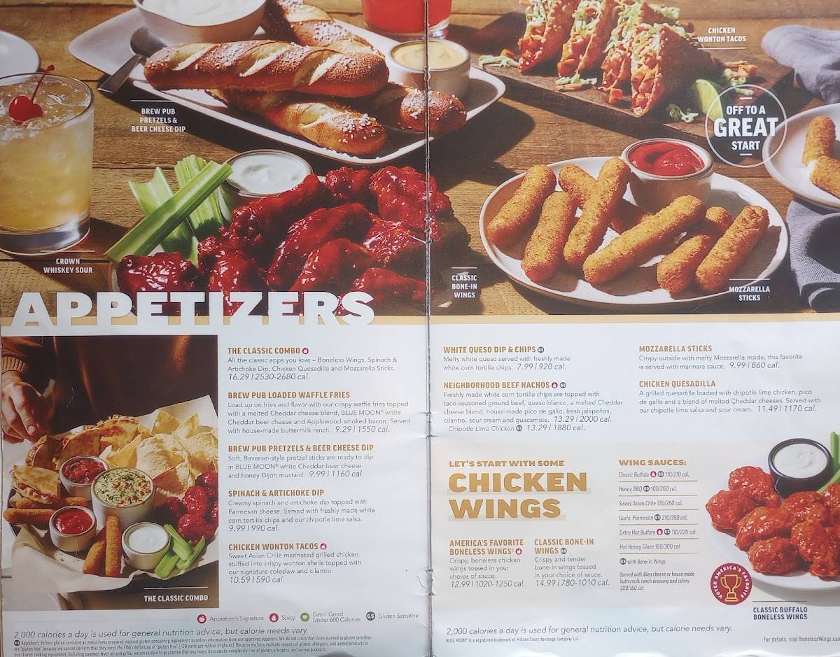 Applebee's Grill + Bar меню