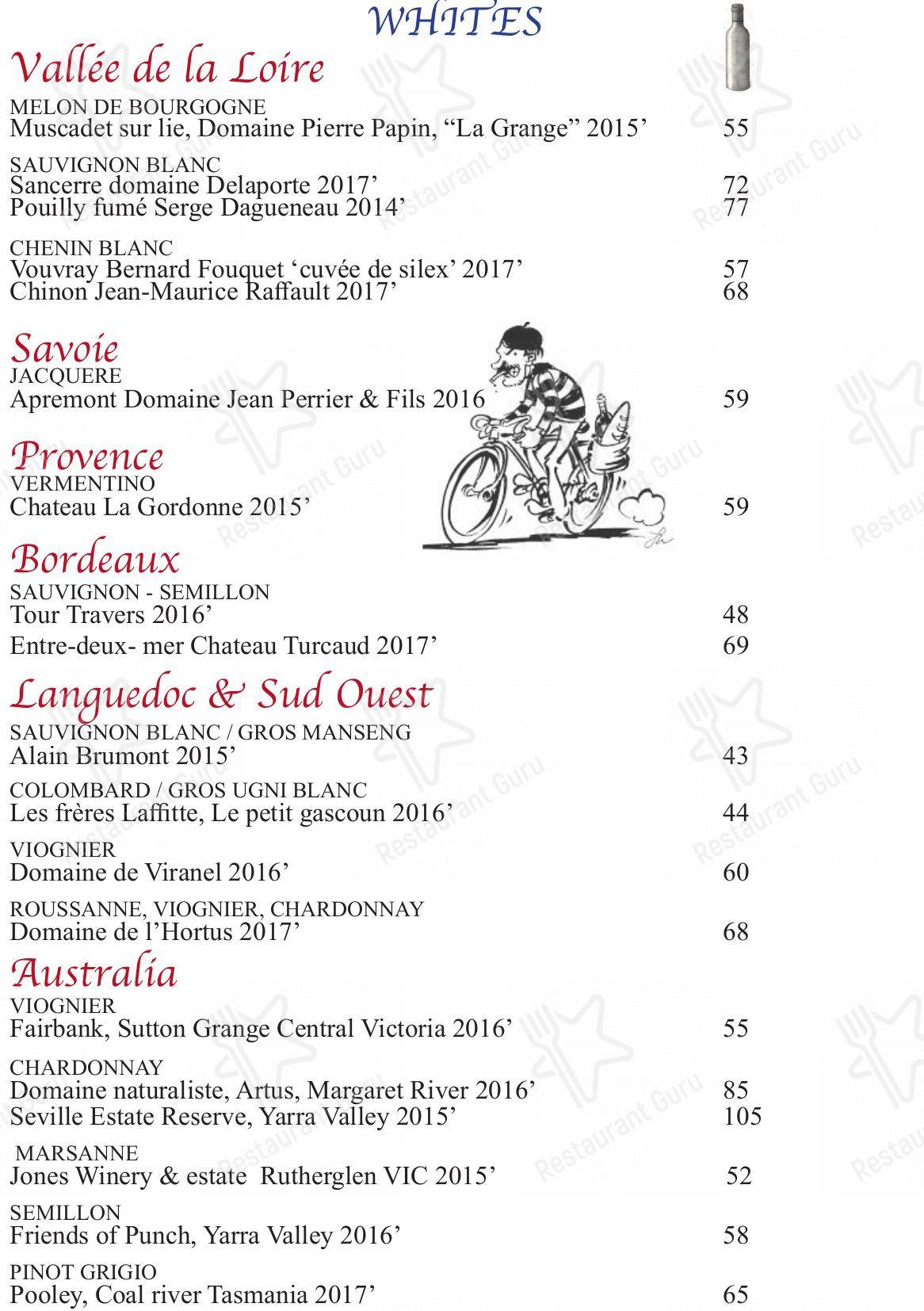 Bon Ap' Petit Bistro в Фицрое - Wedding Menu