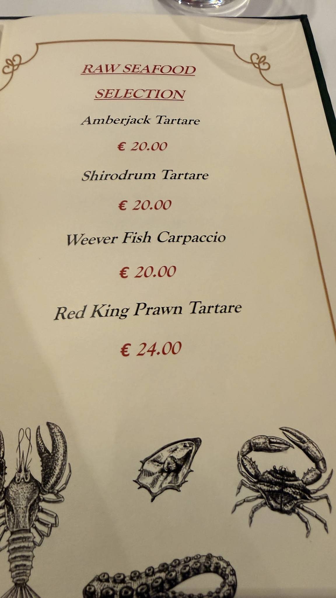 CIBO Limata меню