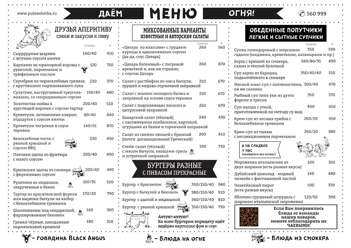 Решётка меню