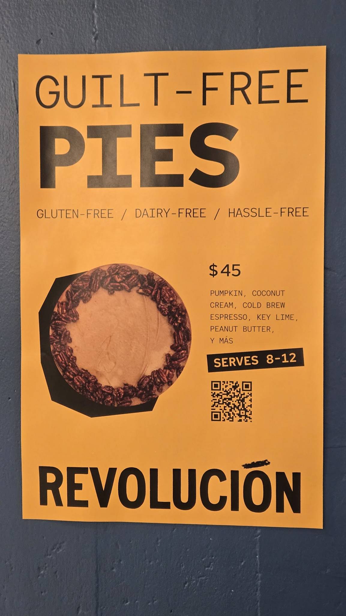 Revolución меню