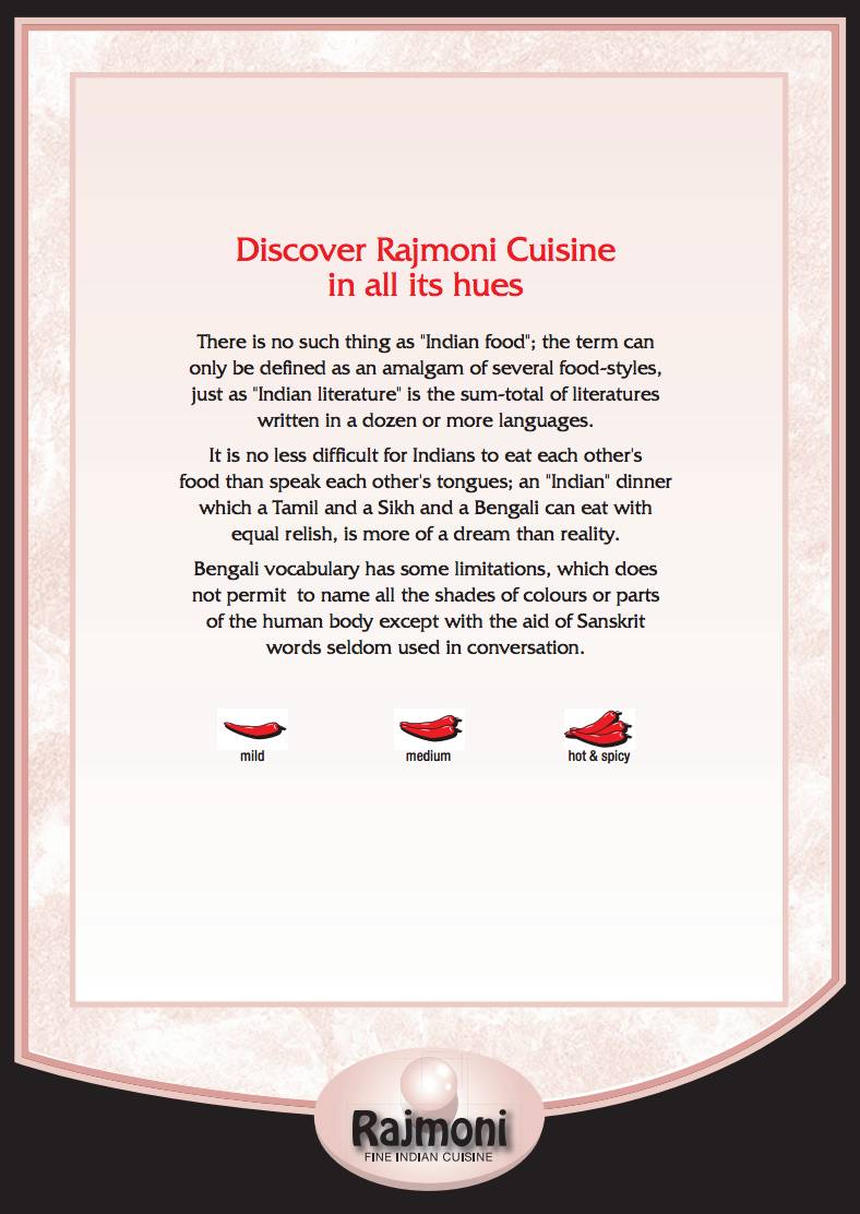 Rajmoni Cuisine меню