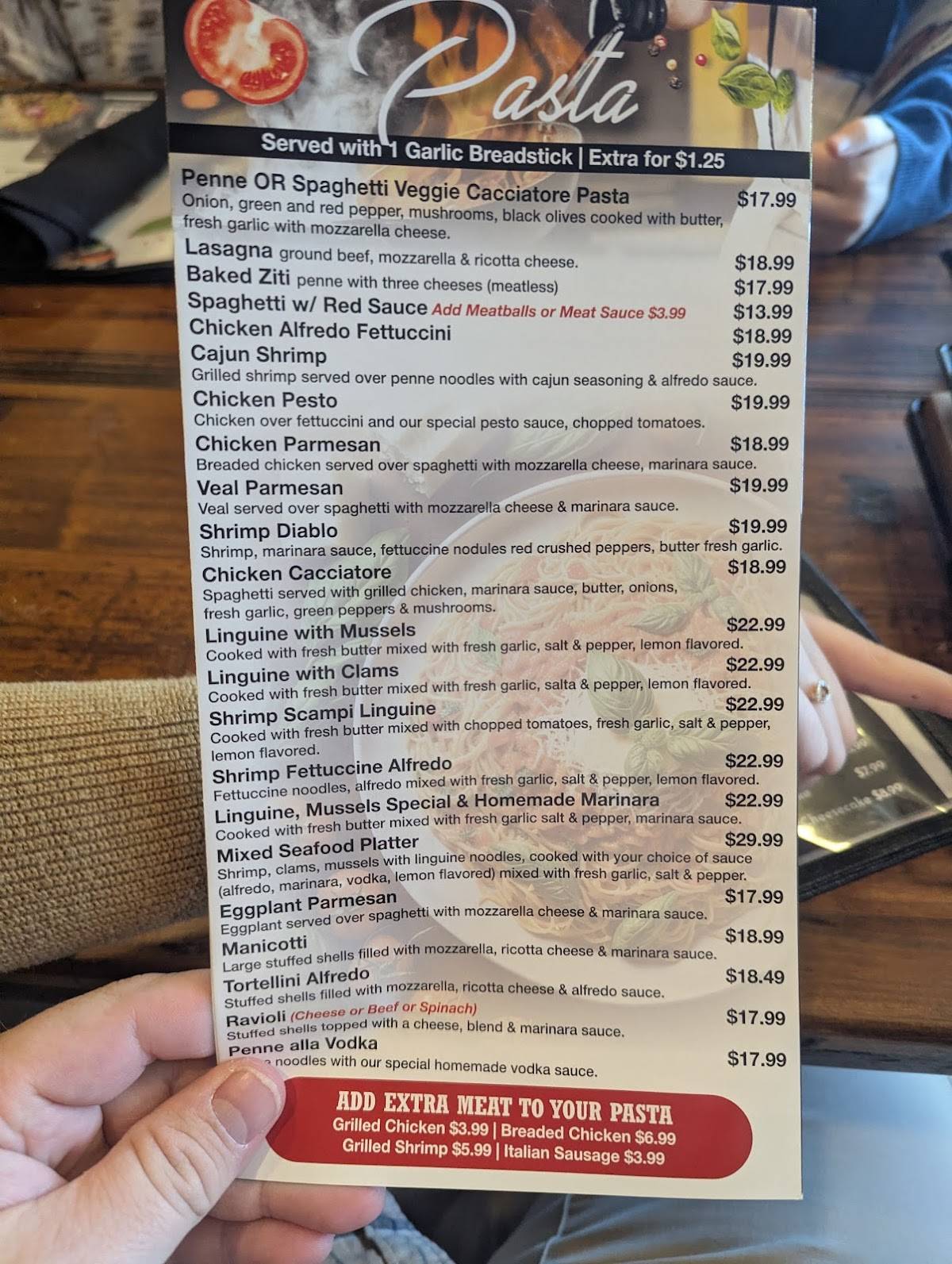 La Cucina Italiana Raleigh меню