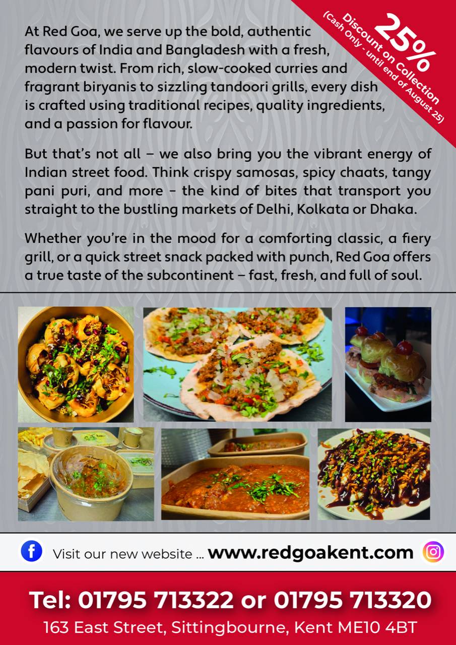 Redgoa Indian Takeaway меню