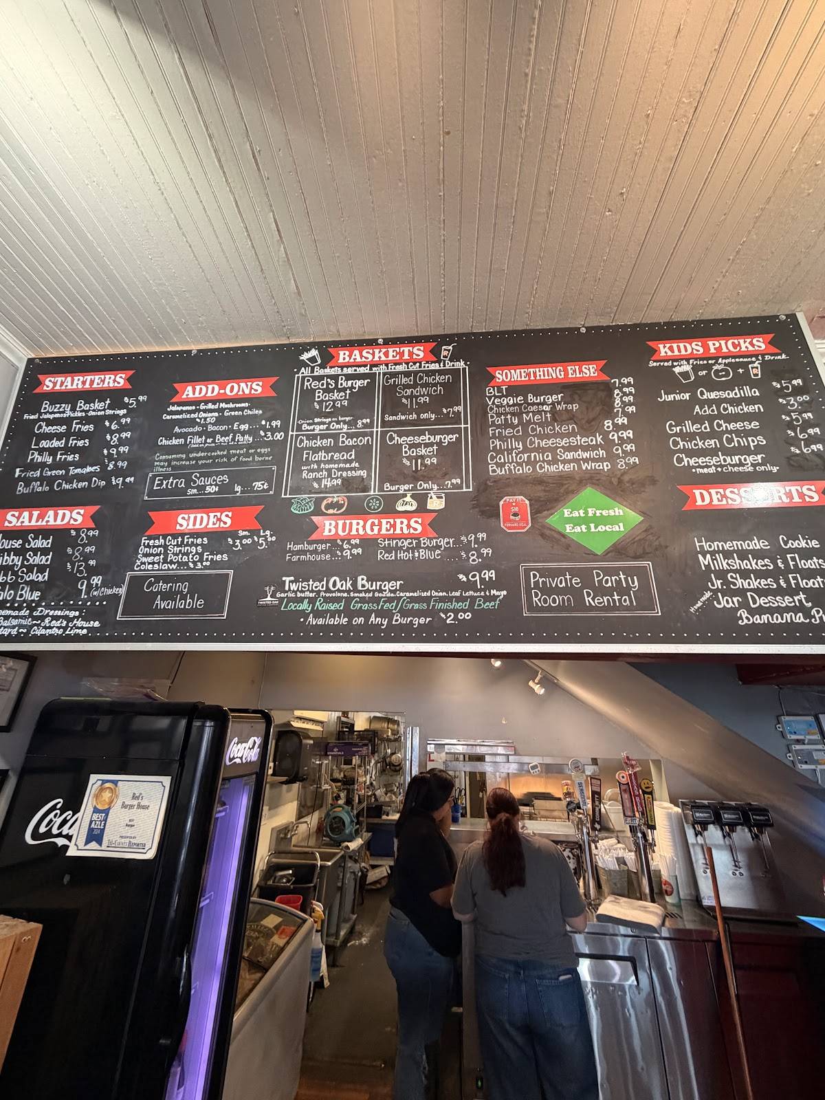 Red's Burger House меню