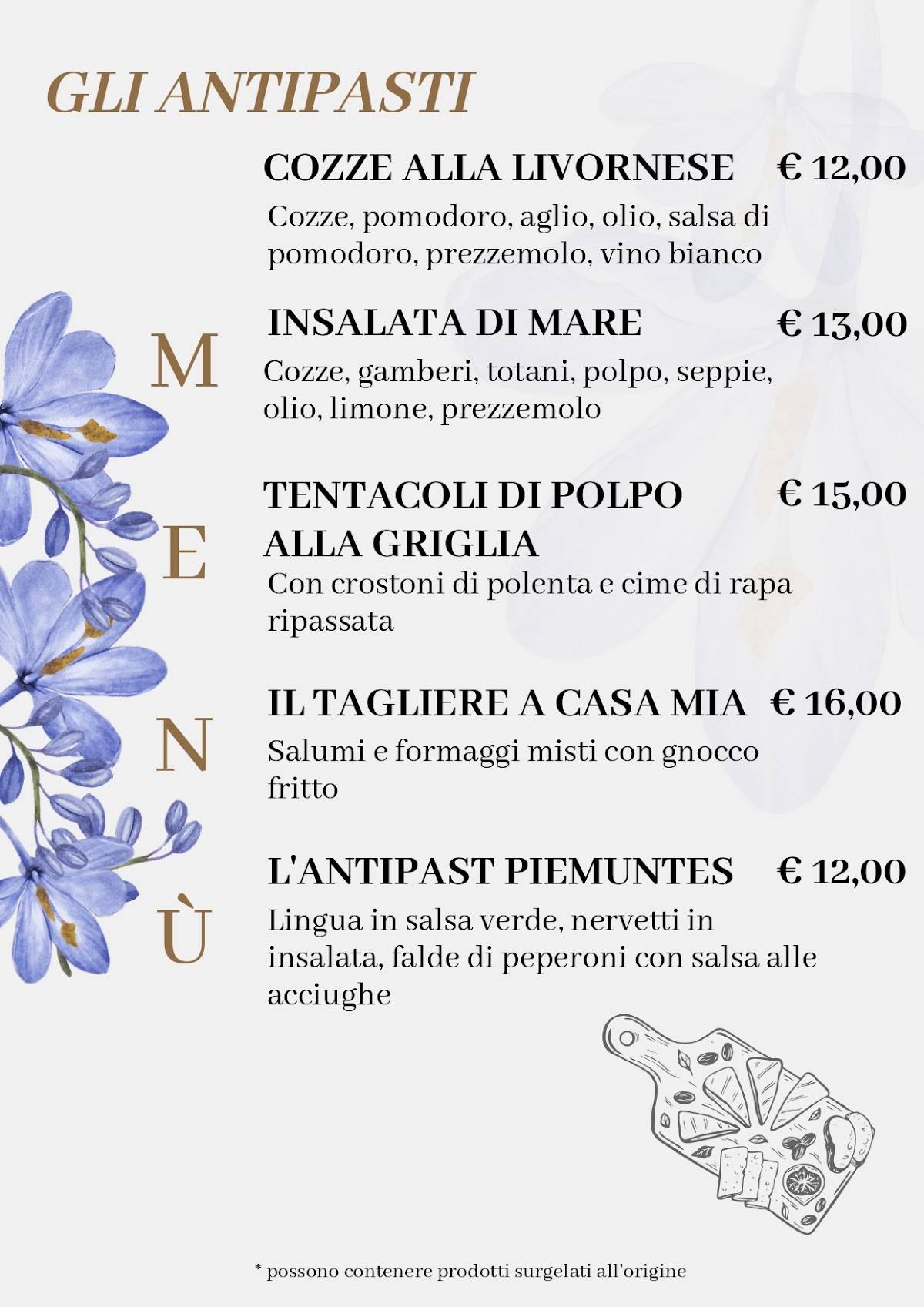A Casa Mia - Ristorante Pizzeria Cameri меню