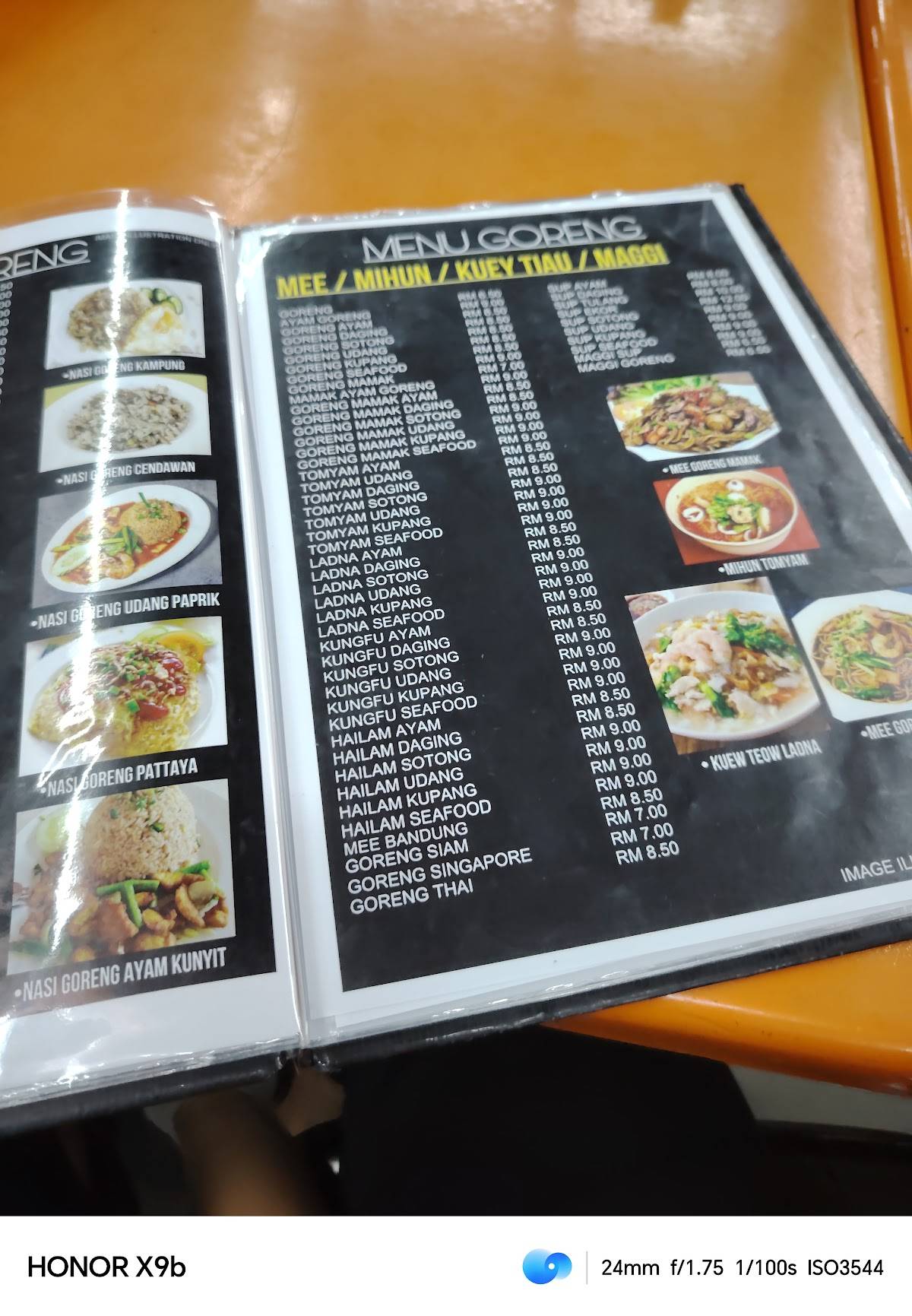 ASAM PEDAS RINTING BISTRO меню