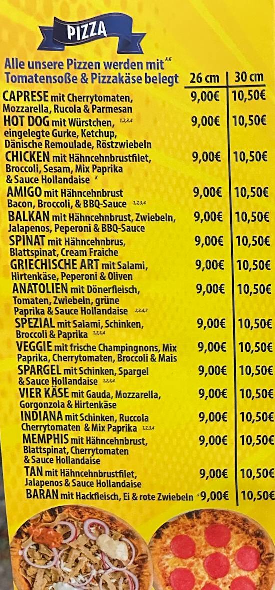 Baran Bistro меню