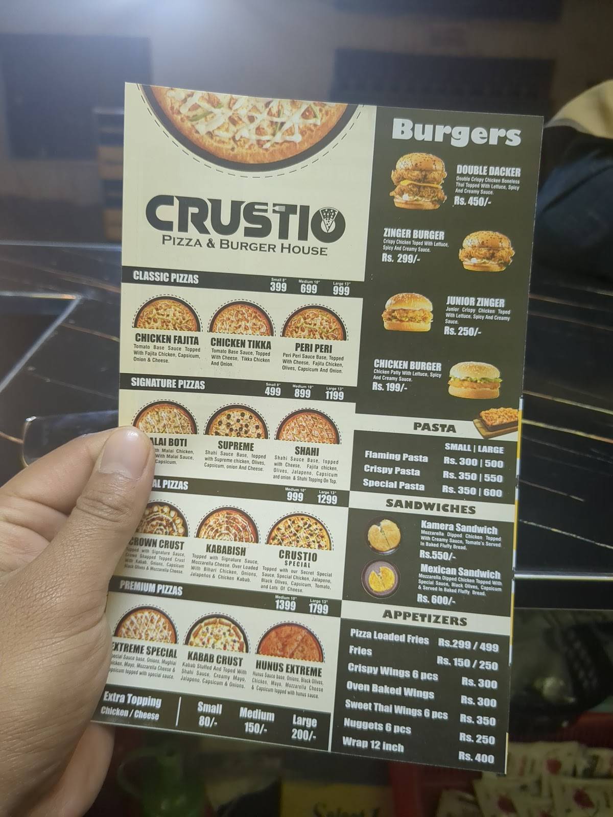 CRUSTIO меню