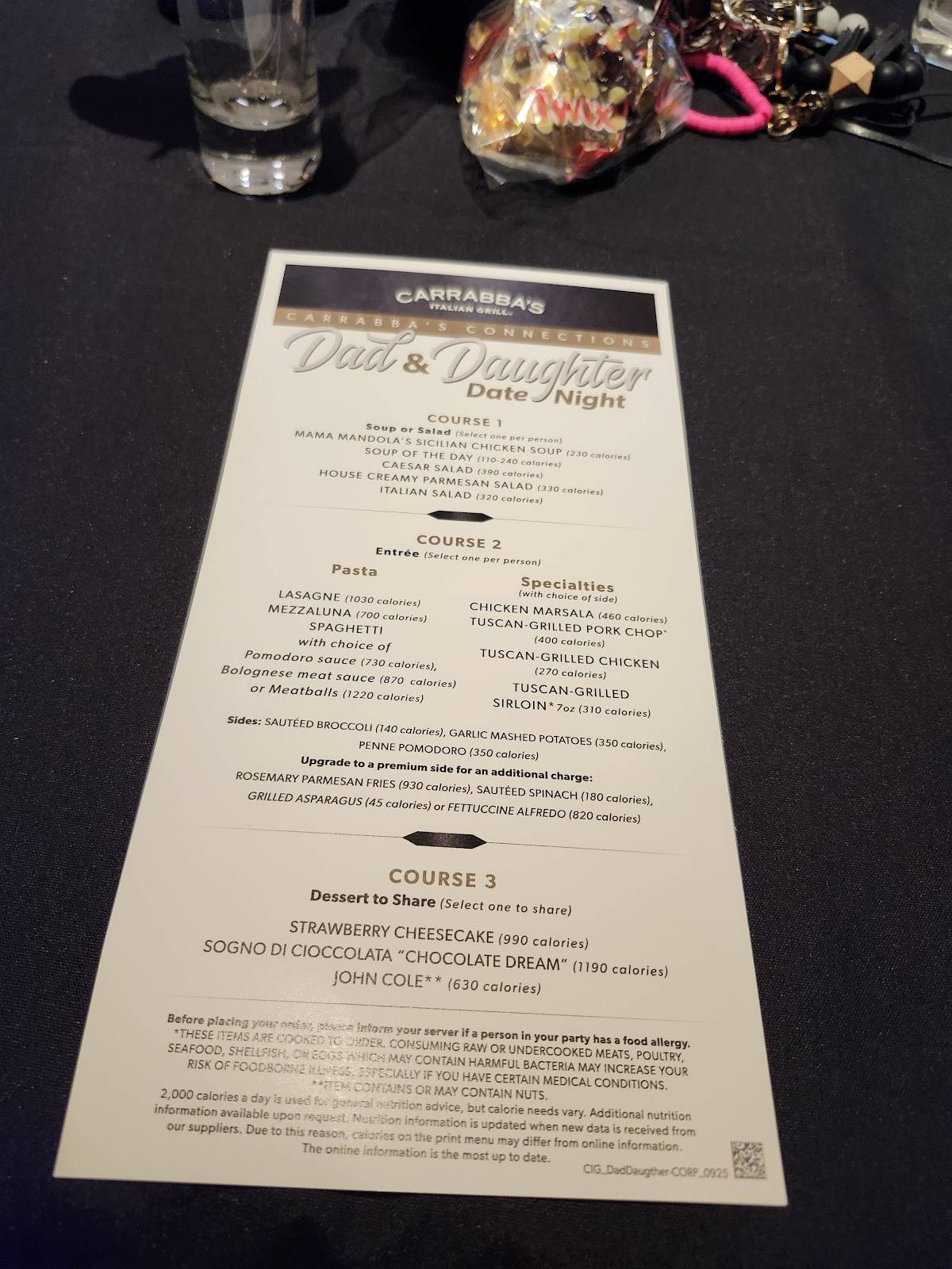 Carrabba's Italian Grill меню