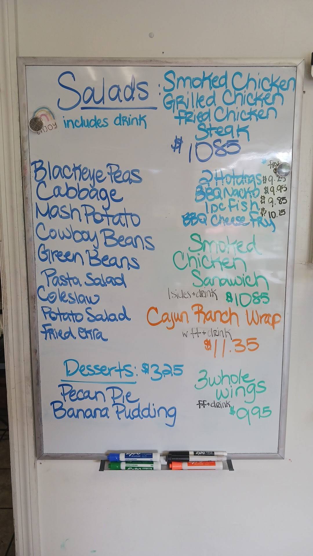 Chef T's BBQ меню