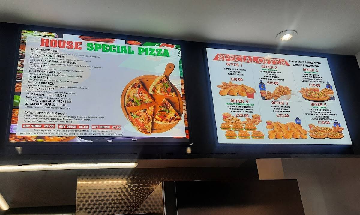 Chicken corner меню