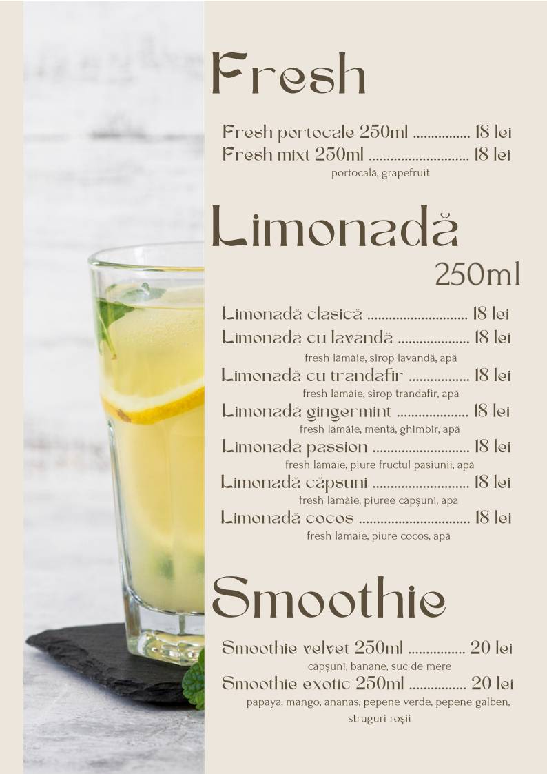 Citadel Lounge меню