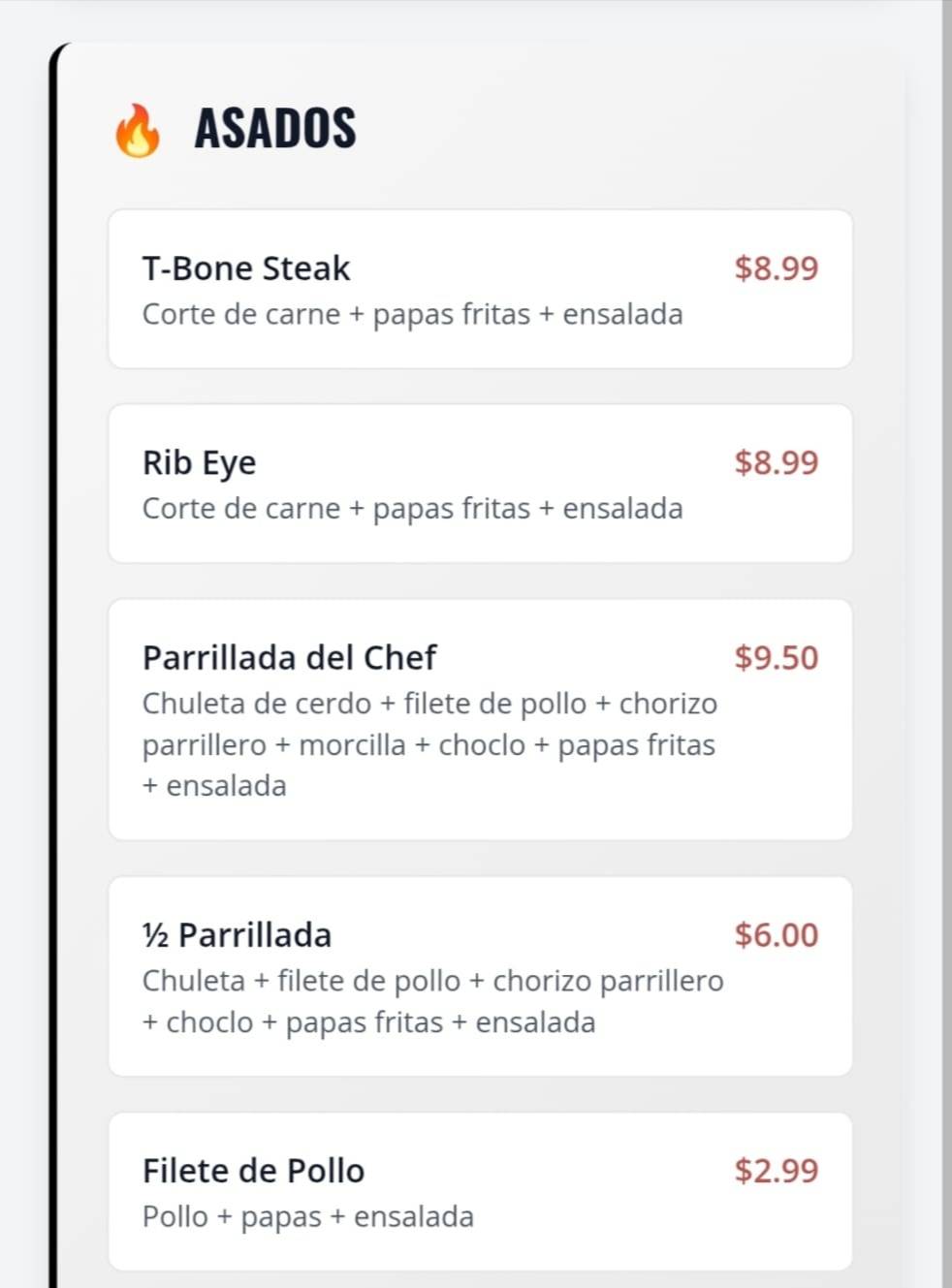 Container Food меню