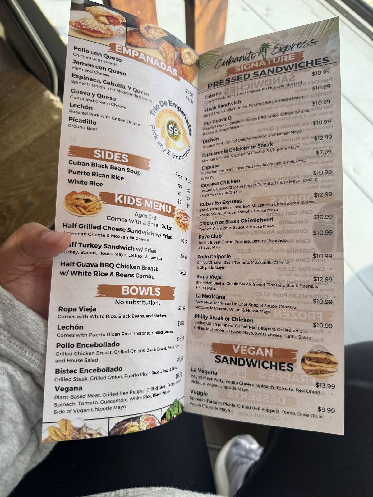 Cubanito Express меню